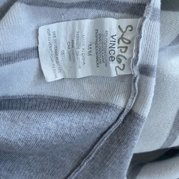 Vince Cotton Wool Gray Sweater - Picture 9 of 10